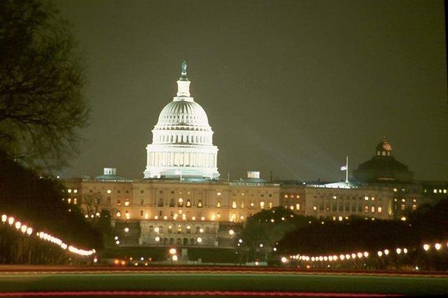 Washington Capitol at night