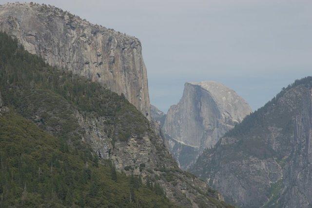 El Capitan and Half Dome