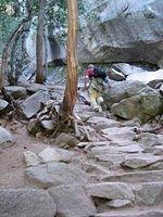 Gary Heading up the Mist Trail